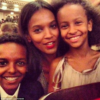 within Glamour Females of the Year Awards, presented at Carnegie Hall yesterday evening, Liya kebede (pictured) and Christy Turlington Burns both took home the award for part type of the Year -- their youngest family relations looking on with pleasure