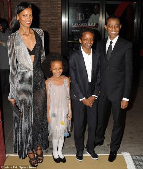 '#soProud to-be right here with my kids, ' Liya Kebede, married to Ethiopian hedge investment manager Kassy Kebede, blogged on Instagram of her 12-year-old child Suhul and eight-year-old girl Raee