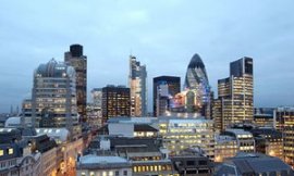 Square Mile in London, the city's financial area